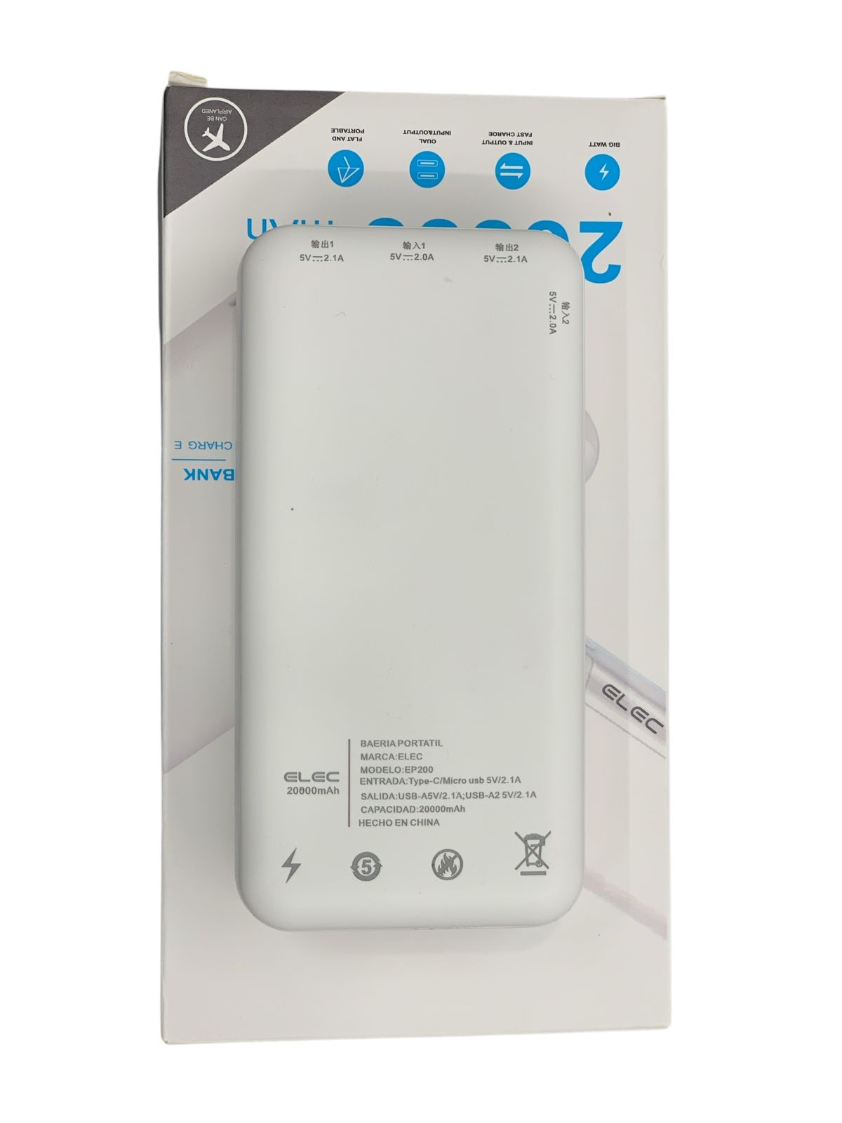 ELEC 20,000mAh Portable Power Bank