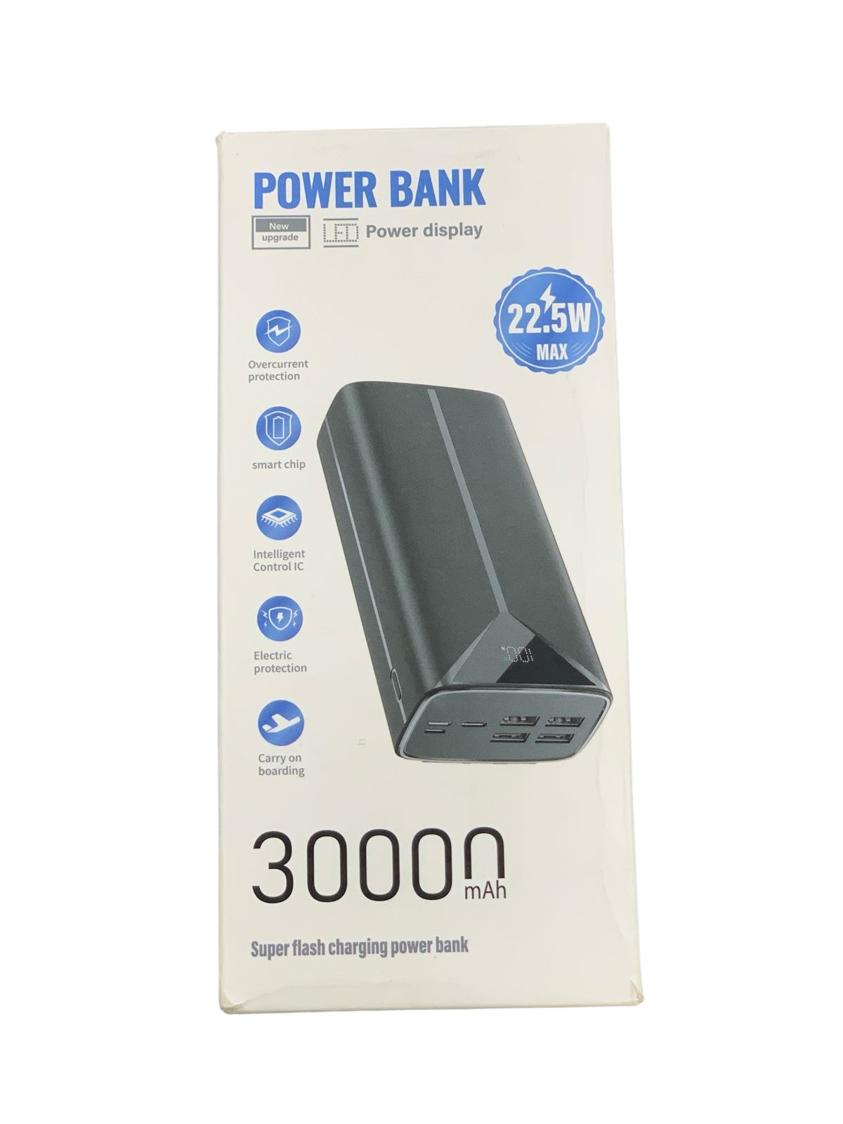 Mega 30,000mAh Super Flash Charge Power Bank